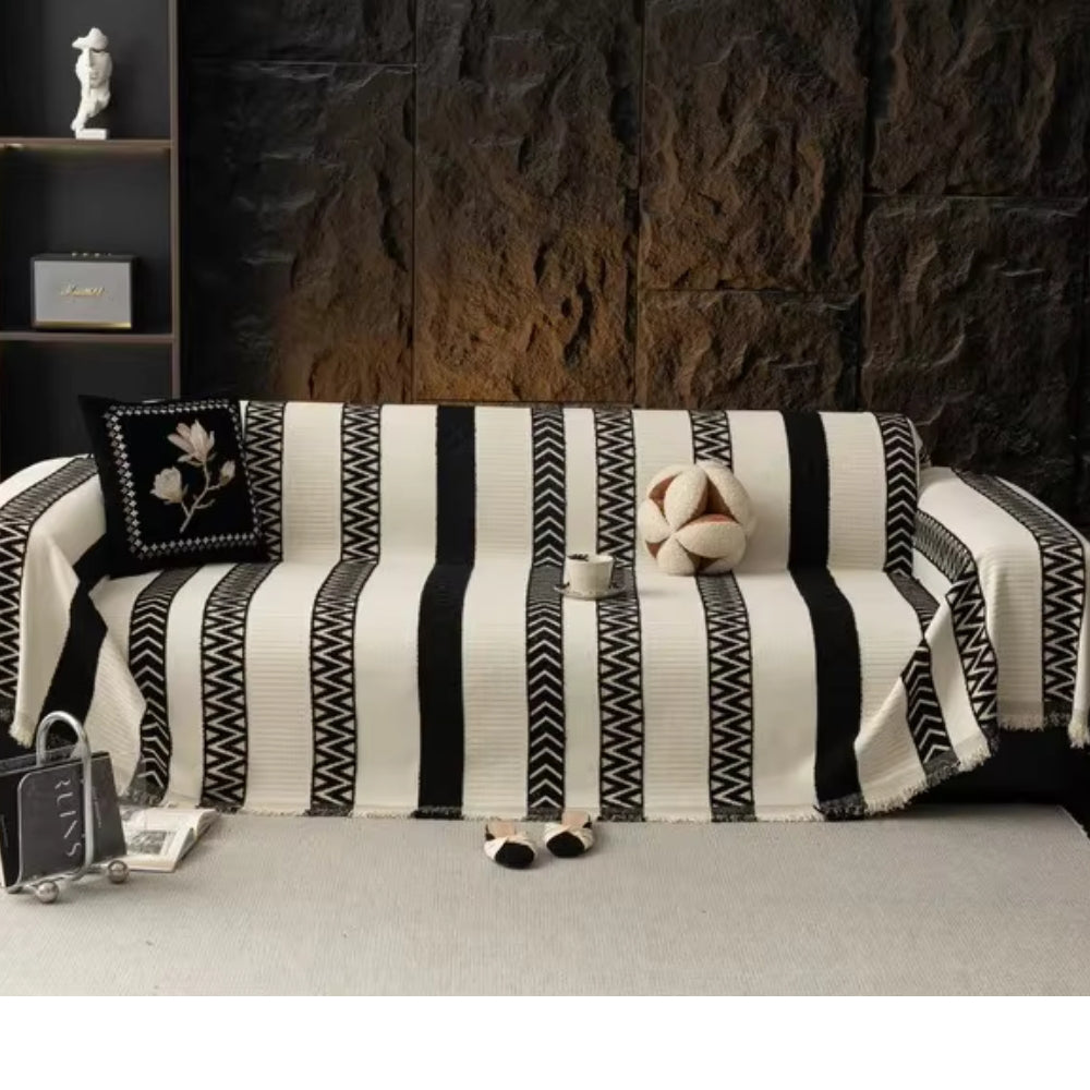 Chevron-Muster Chenille Sofa Abdeckung