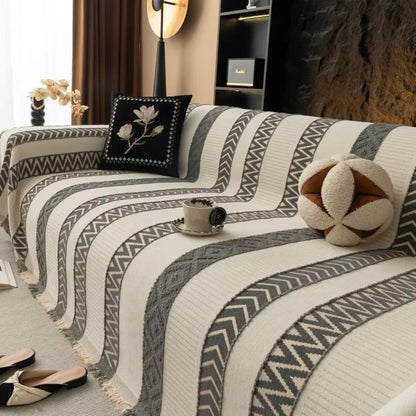 Chevron-Muster Chenille Sofa Abdeckung