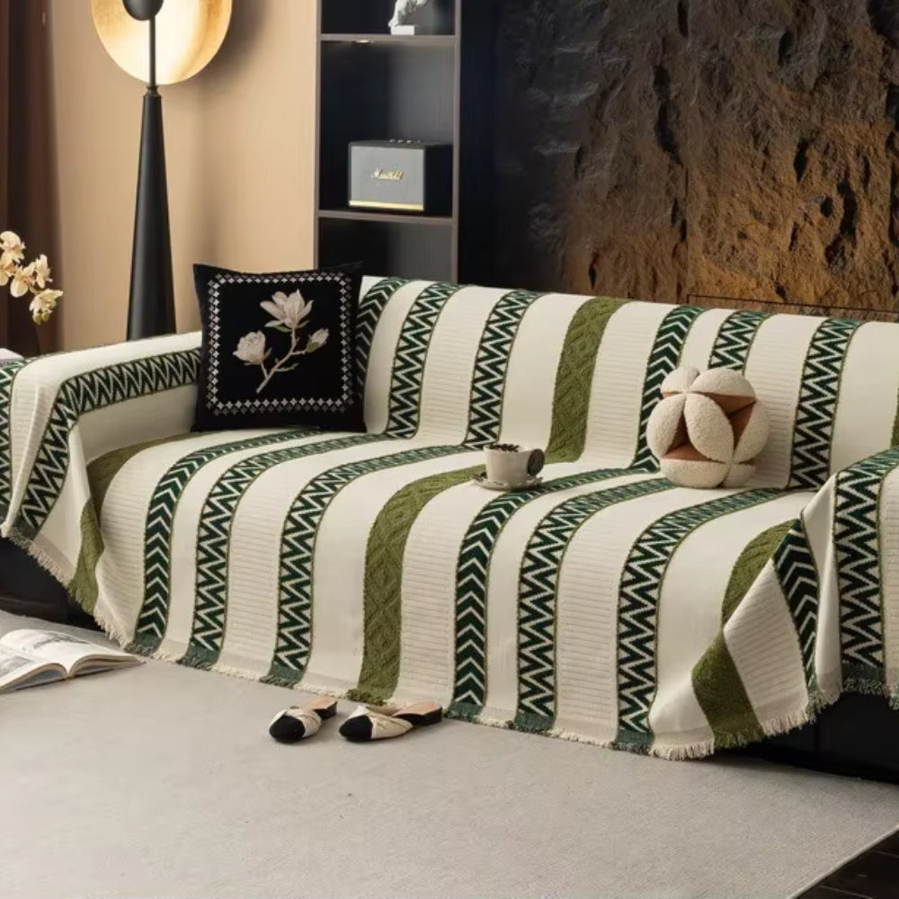 Chevron-Muster Chenille Sofa Abdeckung