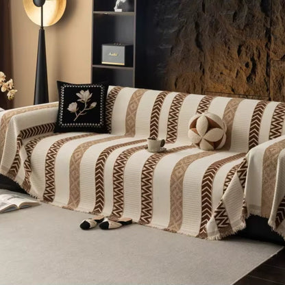 Chevron-Muster Chenille Sofa Abdeckung