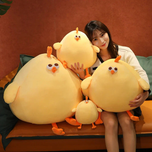 Riesige Plüschfigur BigChick CuddleBuddy – Weiches Kissen und Kuschelbegleiter für Kinder und Erwachsene