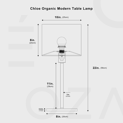 Chloe Organische Moderne Tischlampe