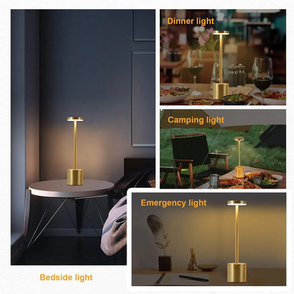 LumeElegance - Touch Sensor Wiederaufladbare LED Tischlampe
