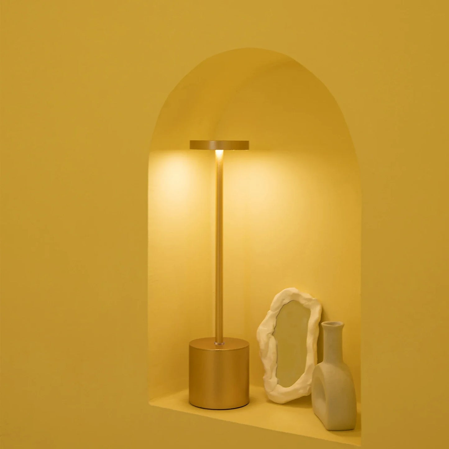 Klassische kabellose Lampe - Touch-Sensor-LED-Schreibtischlampe mit 3 einstellbaren Farbtemperaturen