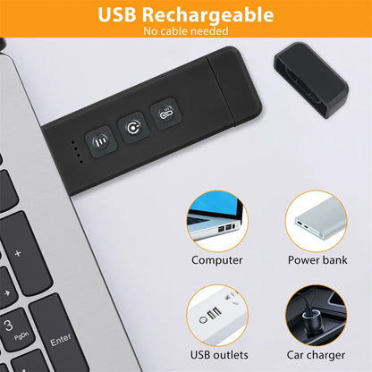 USB wiederaufladbare Clip-on Buchlampe – Einstellbare LED-Leselampe mit 3 Farbmodi, 5 Helligkeitsstufen & Timer für Bett, Reisen & E-Reader