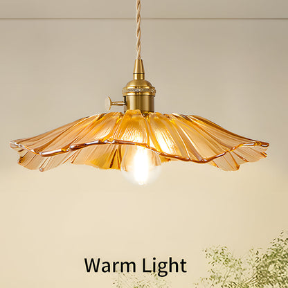 Vintage Florale Glas Pendelleuchte für das Esszimmer - Elegantes Retro-Design zur Beleuchtung Ihres Raumes