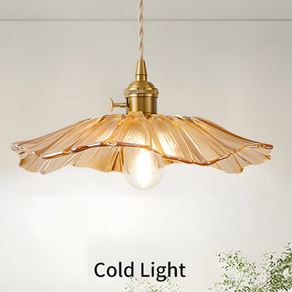 Vintage Florale Glas Pendelleuchte für das Esszimmer - Elegantes Retro-Design zur Beleuchtung Ihres Raumes