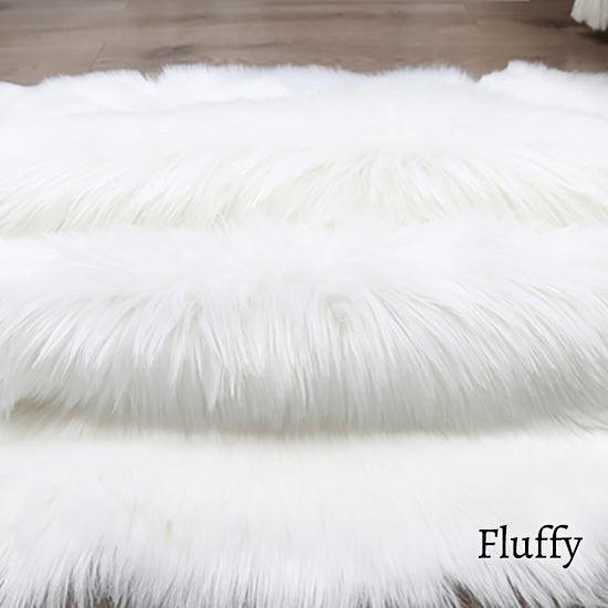 Luxuriöser Faux Schaffell-Teppich – Weicher, tierversuchsfrei und nachhaltiger Teppich für Wohnzimmer und Schlafzimmer