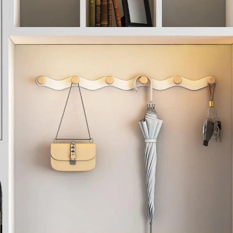 Garderobe – Wellengarderobe – Silber – Moderner Stil – Für Wohnzimmer/Flur – Metall