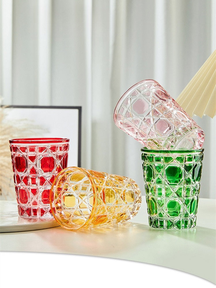 Colorful Glass – Elegantes Karomuster – Hitzebeständig & Spülmaschinenfest