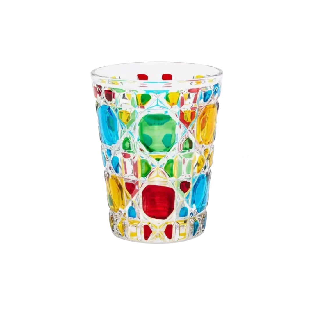 Colorful Glass – Elegantes Karomuster – Hitzebeständig & Spülmaschinenfest