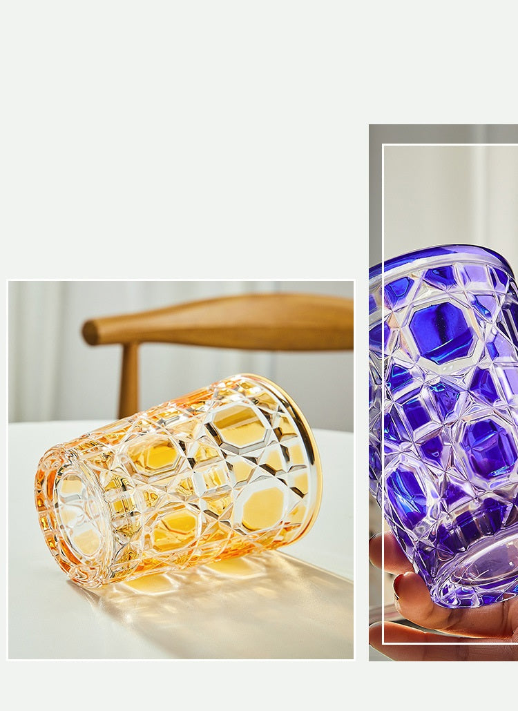 Colorful Glass – Elegantes Karomuster – Hitzebeständig & Spülmaschinenfest