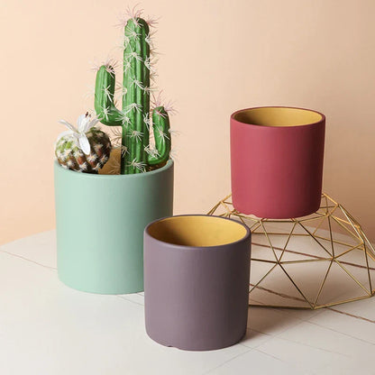 VividSphere – Luxus runder Keramik-Blumentopf mit handglasierter Eleganz
