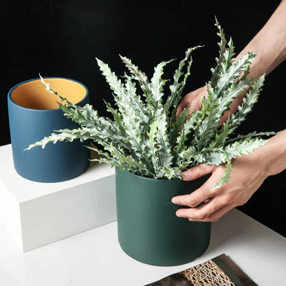 VividSphere – Luxus runder Keramik-Blumentopf mit handglasierter Eleganz