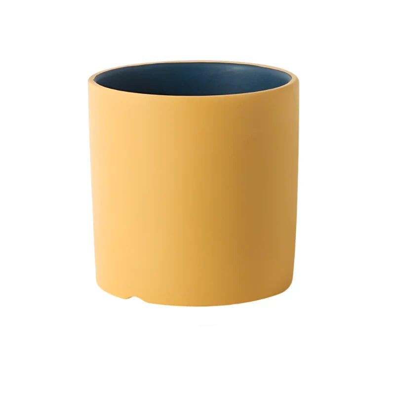VividSphere – Luxus Rund Keramik Blumentopf mit Hand-Glasiertem Eleganz