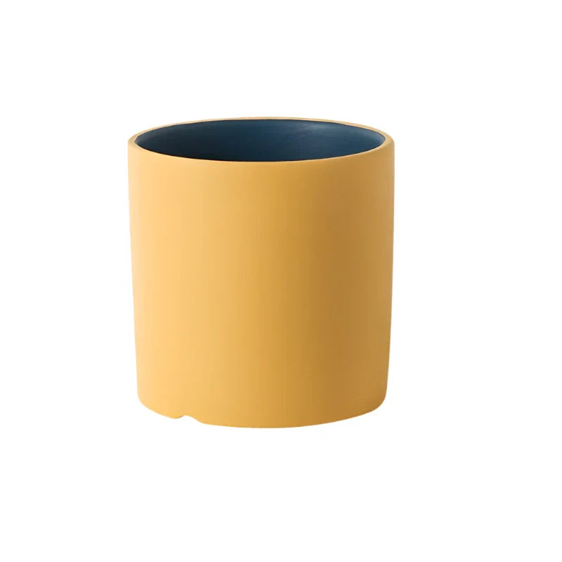 VividSphere – Luxus Rund Keramik Blumentopf mit Hand-Glasiertem Eleganz