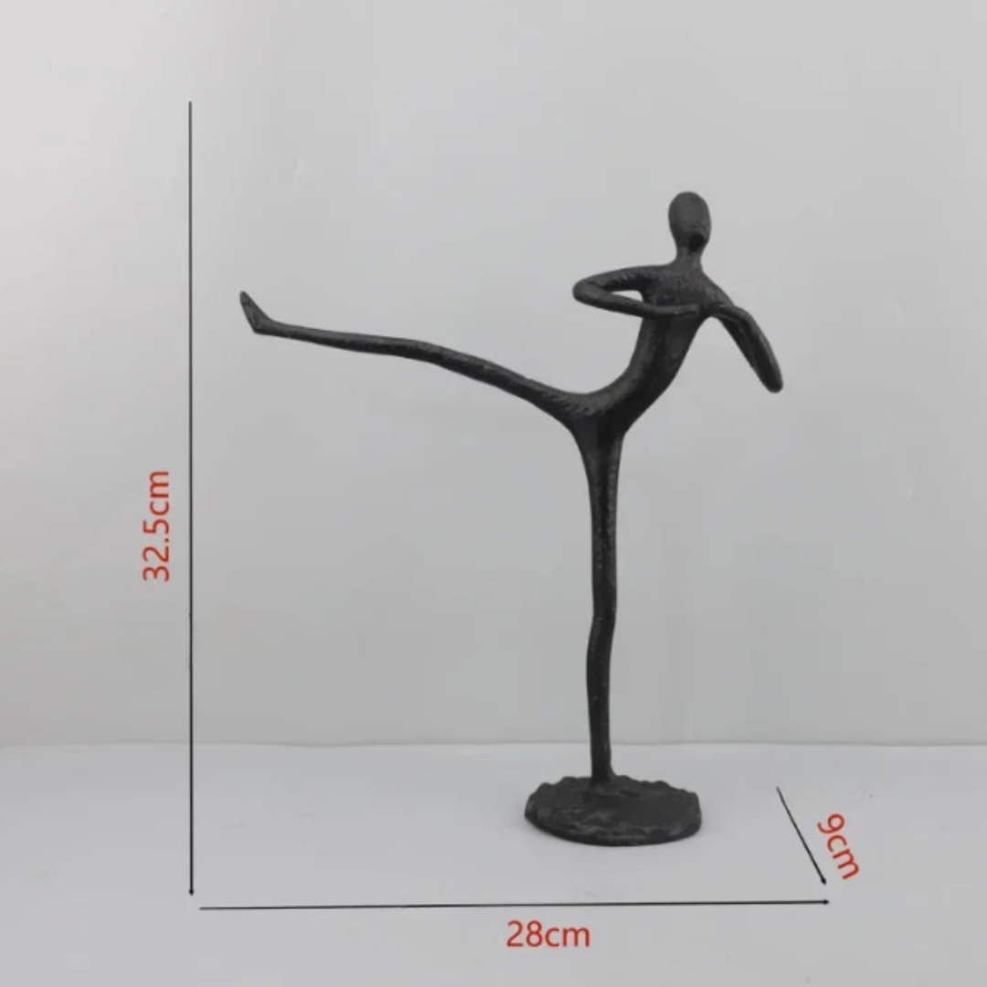 Abstrakte Gusseisenfiguren