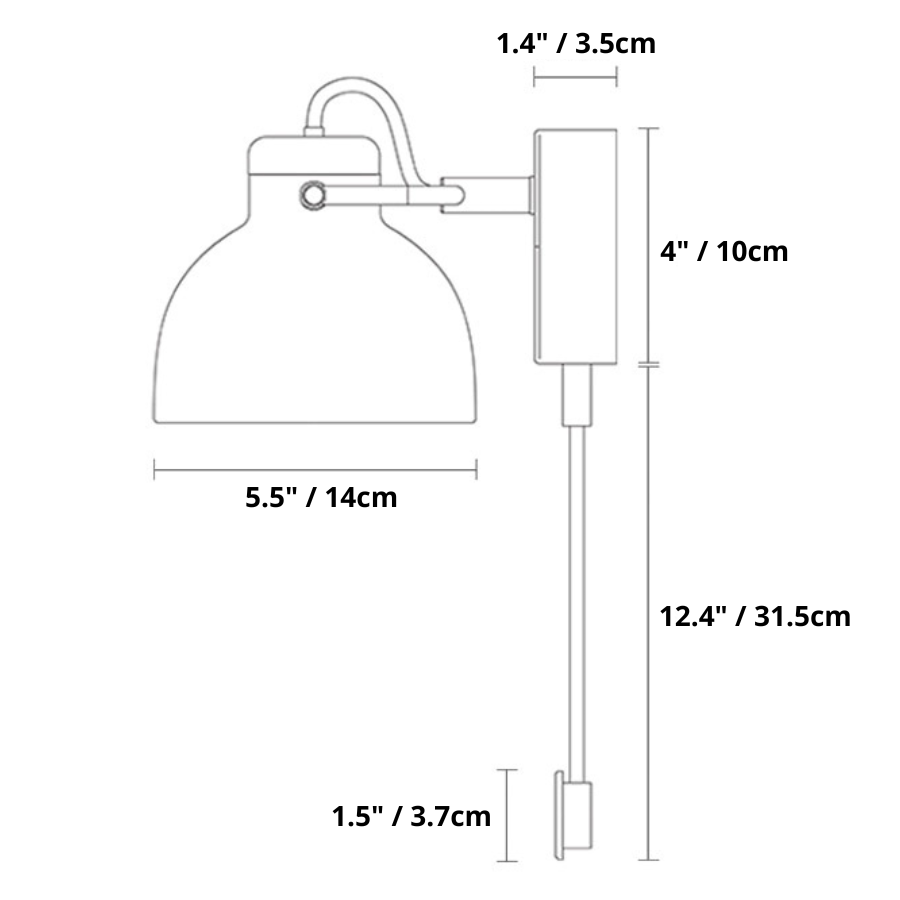 Naoki - Moderne Nordische LED-Wandlampe