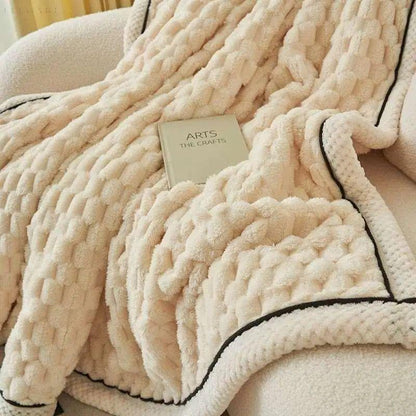 Dicke Korallenfleece-Wurfdecke – weich, warm und wendbar für den Innen- und Außenbereich, erhältlich in verschiedenen Größen
