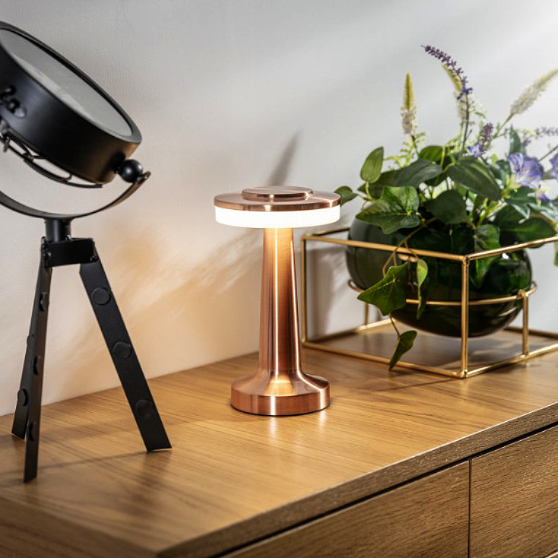 Drahtlose Minimalistische Tischlampe – Modernes Design – Dimmbare LED-Beleuchtung