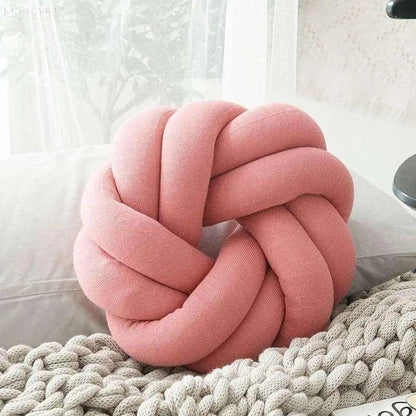 Baumwollknoten Kissen – Handgeknüpfter Polster für stilvollen Komfort und Unterstützung, 25-30 cm
