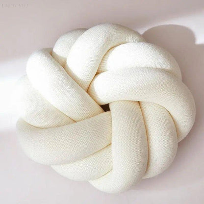 Baumwollknoten Kissen – Handgeknüpfter Polster für stilvollen Komfort und Unterstützung, 25-30 cm