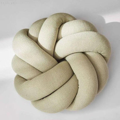 Baumwollknoten Kissen – Handgeknüpfter Polster für stilvollen Komfort und Unterstützung, 25-30 cm