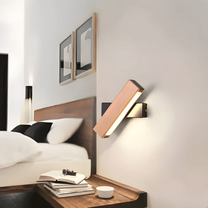 Minimalistische Wandlampe Holz für Innen | WoodGlow
