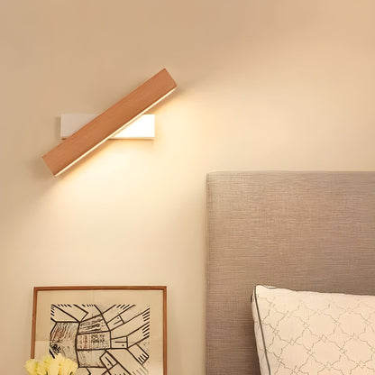 Minimalistische Wandlampe Holz für Innen | WoodGlow