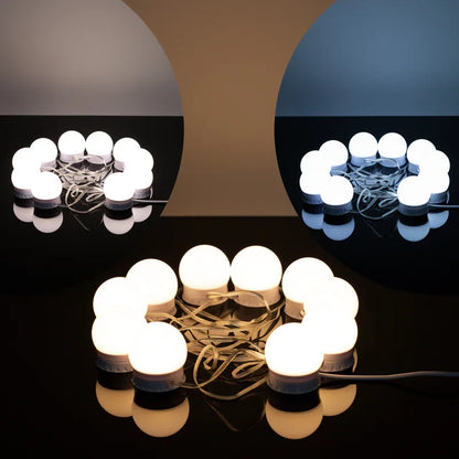 RoyaleGlow LED Makeup-Spiegellichter – Dimmbar & Einstellbare 3-Farben Schminkbeleuchtung