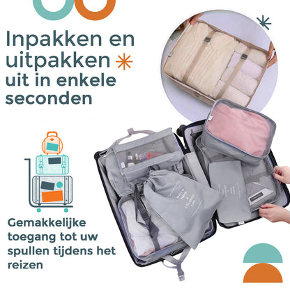 Backy™ -  8er-Set Reisetaschen-Organizer