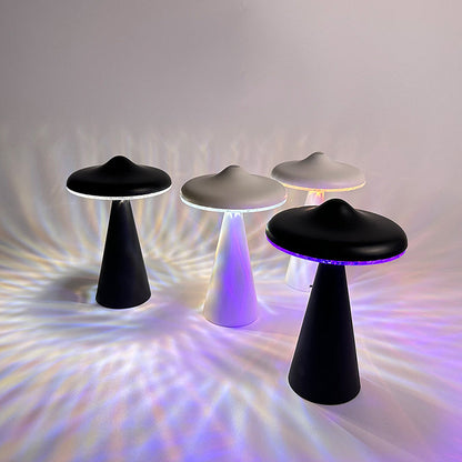 OrbitalGlow - UFO LED Tischlampe mit einstellbarer Helligkeit