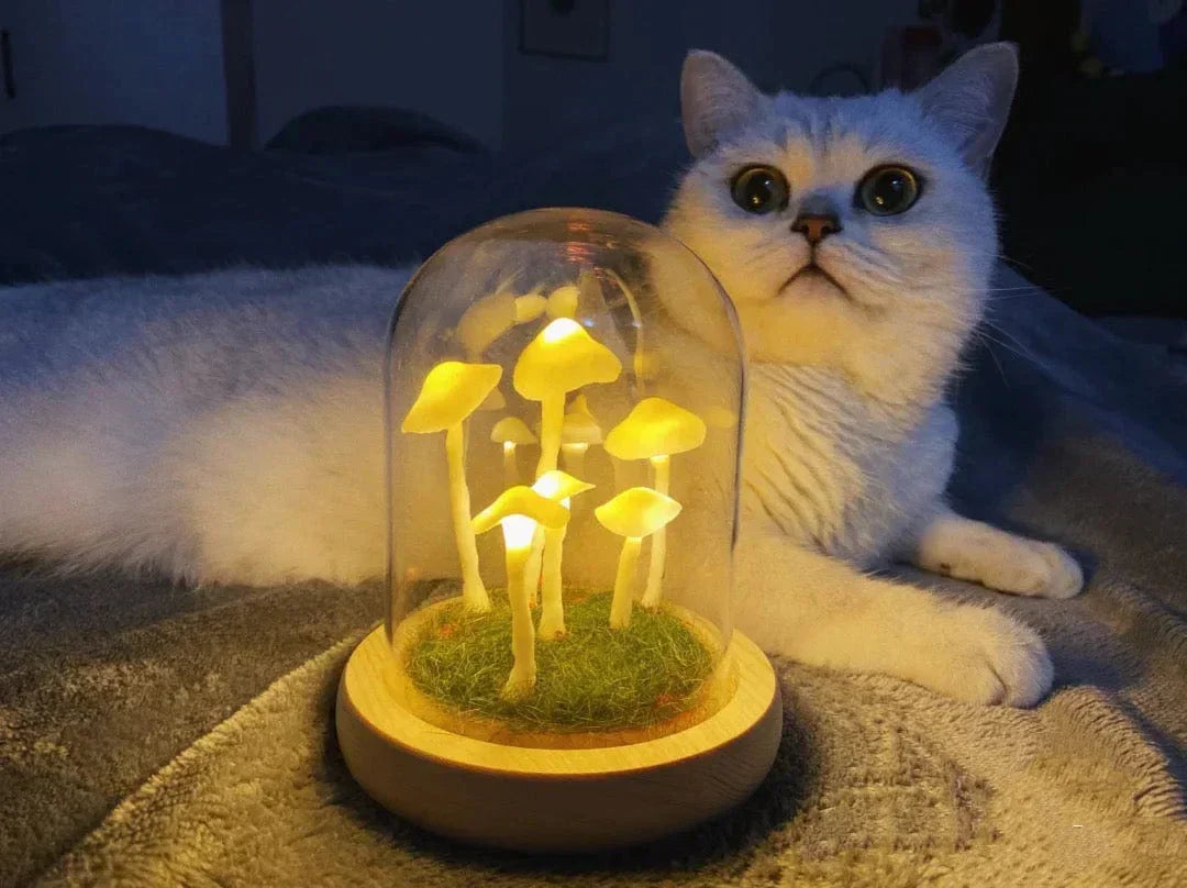 Garduru DIY-Pilz-Lampe für Heimdekoration