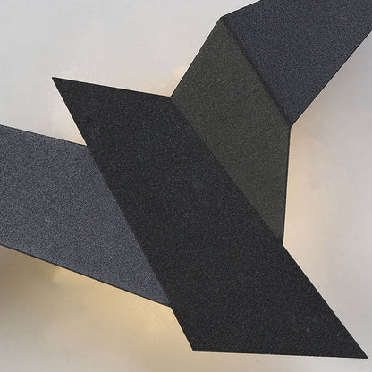 Kreative Wandapplikation Vogel-Form – Künstlerische Eisenlampe für Innendekoration