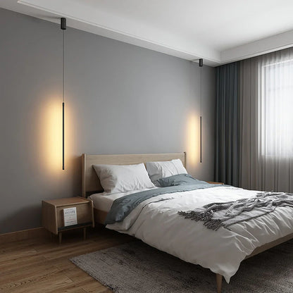 Garduru lange LED-Pendelleuchte aus Aluminium