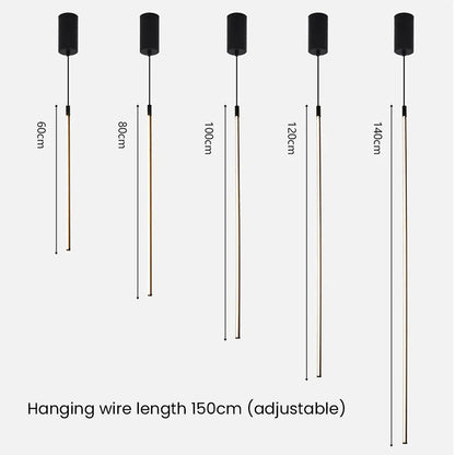 Suspension LED Lange Minimalistisch aus Aluminium – Moderne und Elegante Lampe