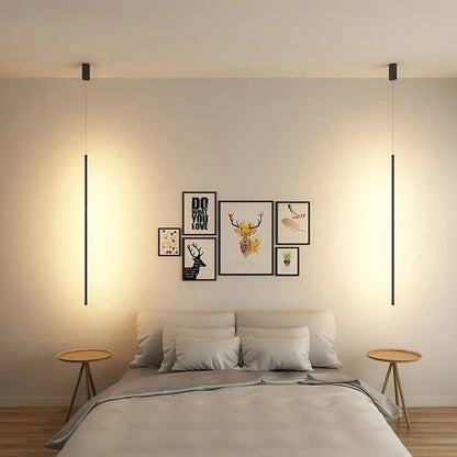 Garduru lange LED-Pendelleuchte aus Aluminium