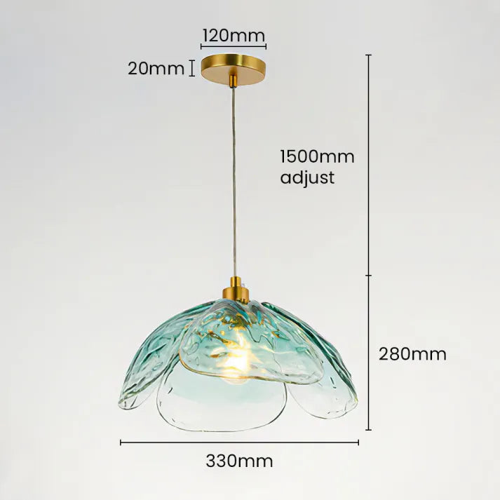 Garduru Blossom Pendelleuchte – Elegante Glas-Hängelampe für Schlafzimmer und Wohnräume