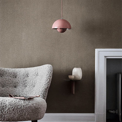 Suspension Auroraglo V2 - Moderne Lampe in Form von Blumentopf für Schlafzimmer, LED-Beleuchtung, Skandinavisches Design