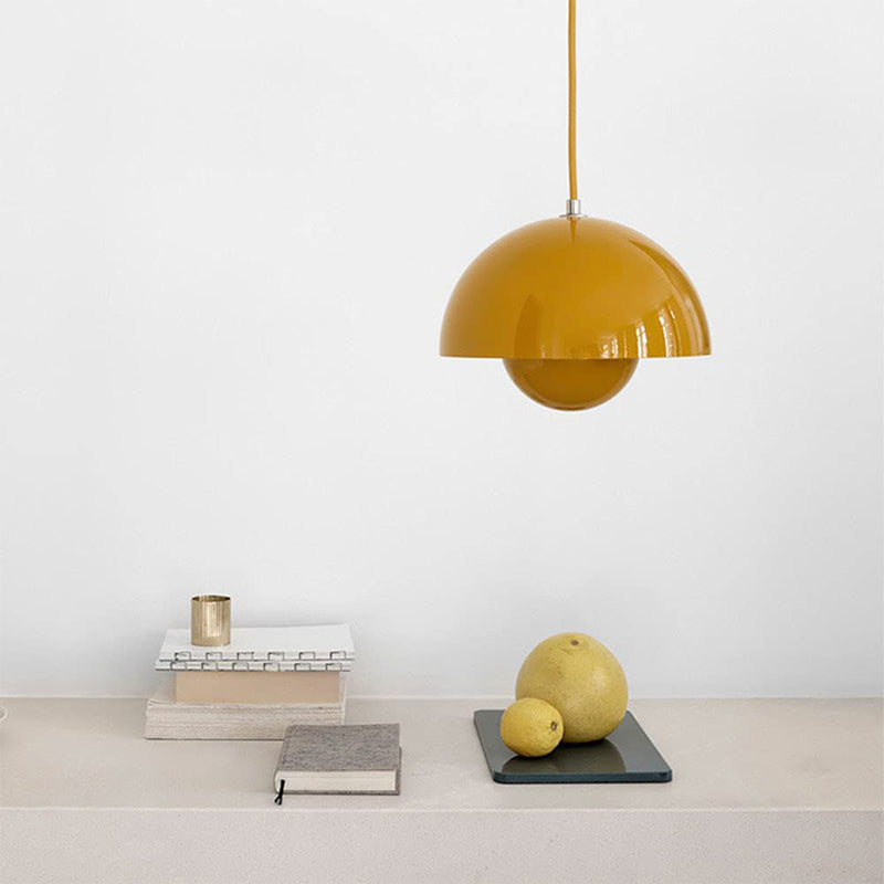 Suspension Auroraglo V2 - Moderne Lampe in Form von Blumentopf für Schlafzimmer, LED-Beleuchtung, Skandinavisches Design