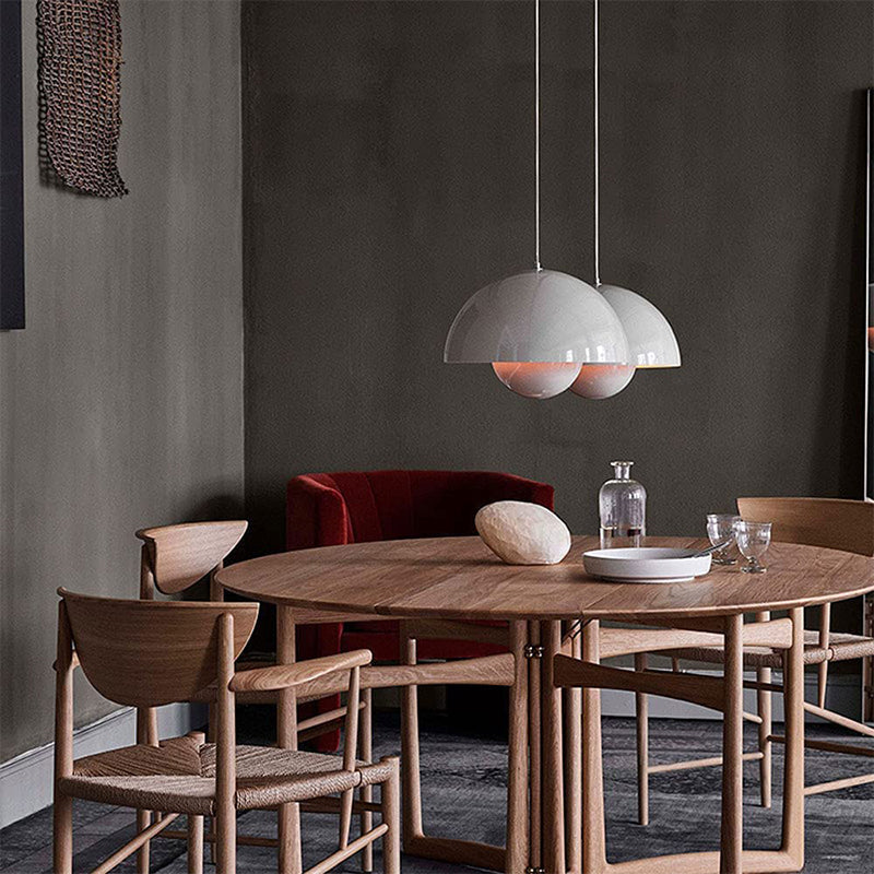 Suspension Auroraglo V2 - Moderne Lampe in Form von Blumentopf für Schlafzimmer, LED-Beleuchtung, Skandinavisches Design