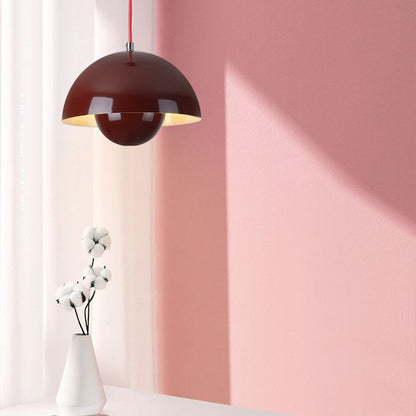 Suspension Auroraglo V2 - Moderne Lampe in Form von Blumentopf für Schlafzimmer, LED-Beleuchtung, Skandinavisches Design