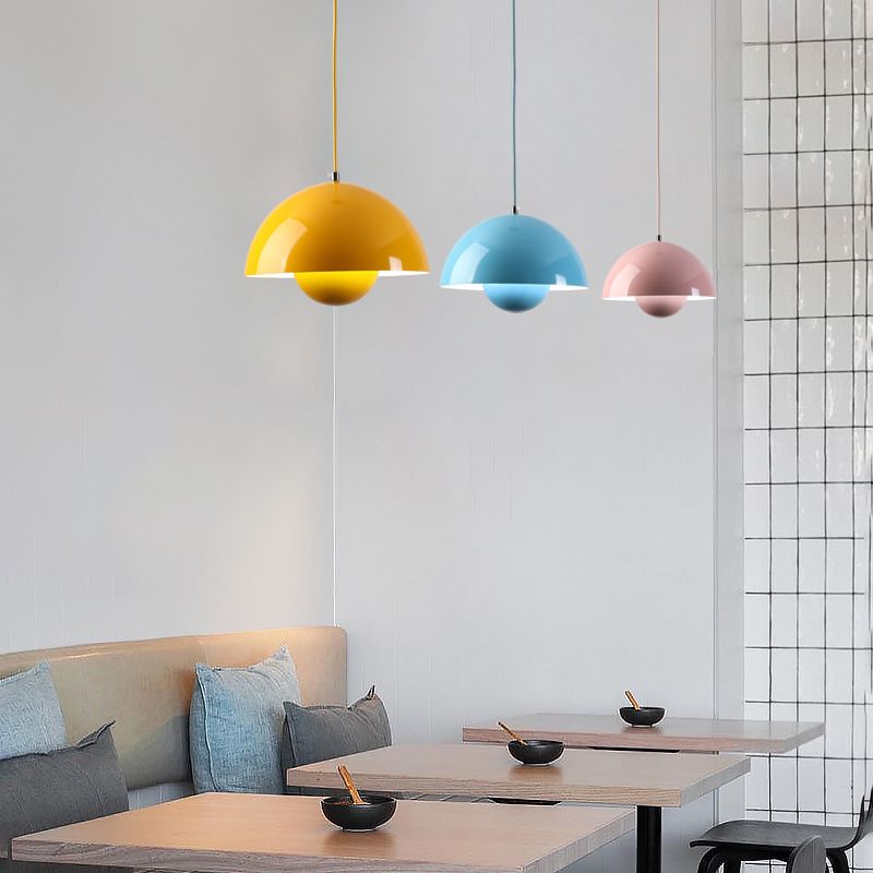 Suspension Auroraglo V2 - Moderne Lampe in Form von Blumentopf für Schlafzimmer, LED-Beleuchtung, Skandinavisches Design