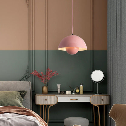 Suspension Auroraglo V2 - Moderne Lampe in Form von Blumentopf für Schlafzimmer, LED-Beleuchtung, Skandinavisches Design