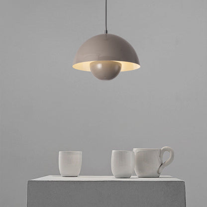 Suspension Auroraglo V2 - Moderne Lampe in Form von Blumentopf für Schlafzimmer, LED-Beleuchtung, Skandinavisches Design