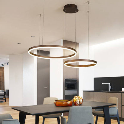 Pendelleuchte Ring | Modern dimmbare Deckenleuchte Schwarz