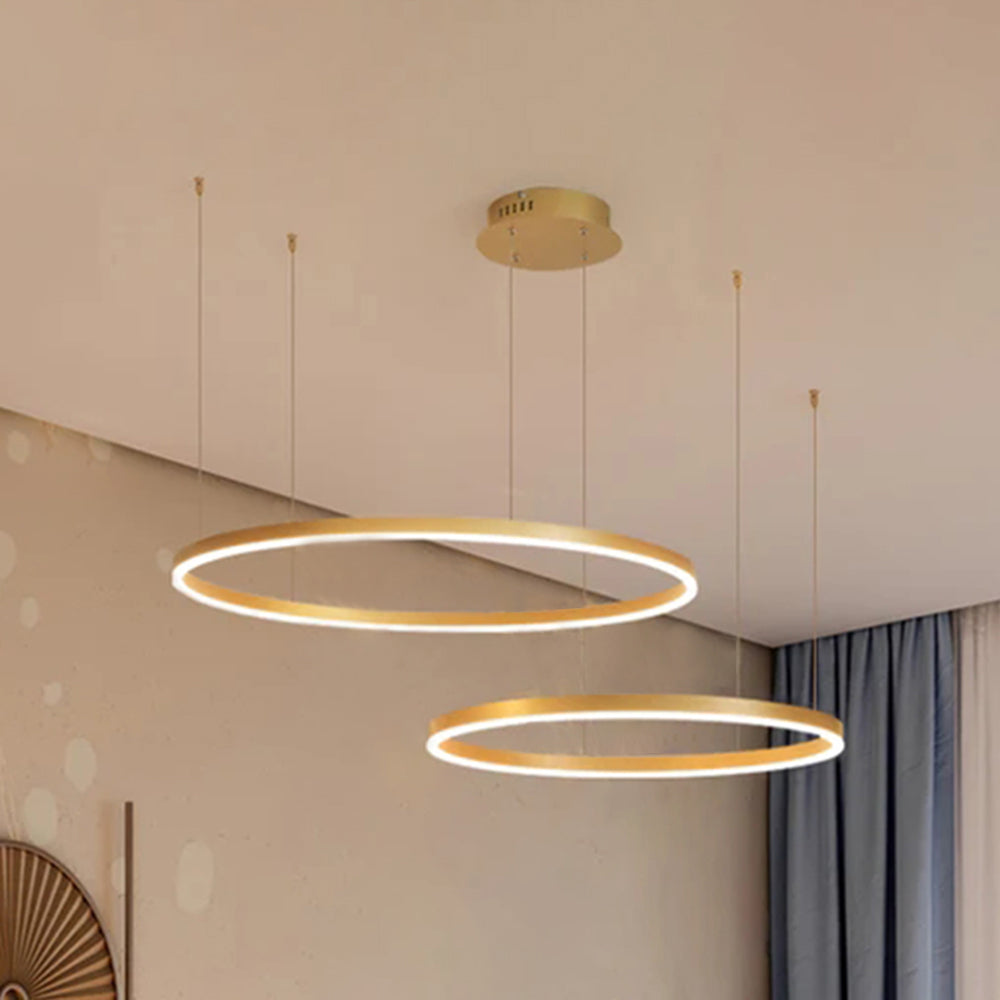 Pendelleuchte Ring | Modern dimmbare Deckenleuchte Schwarz