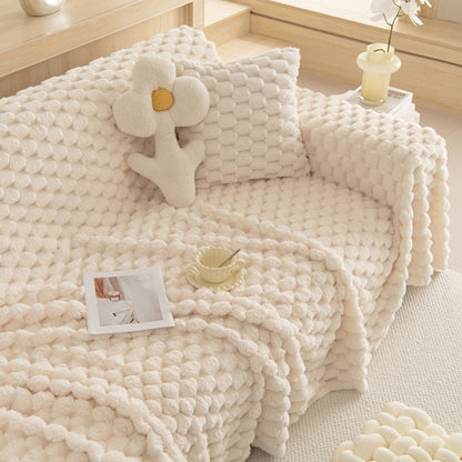 Rabbit Plush Chic Sofa/Couch Cover Throw Blanket