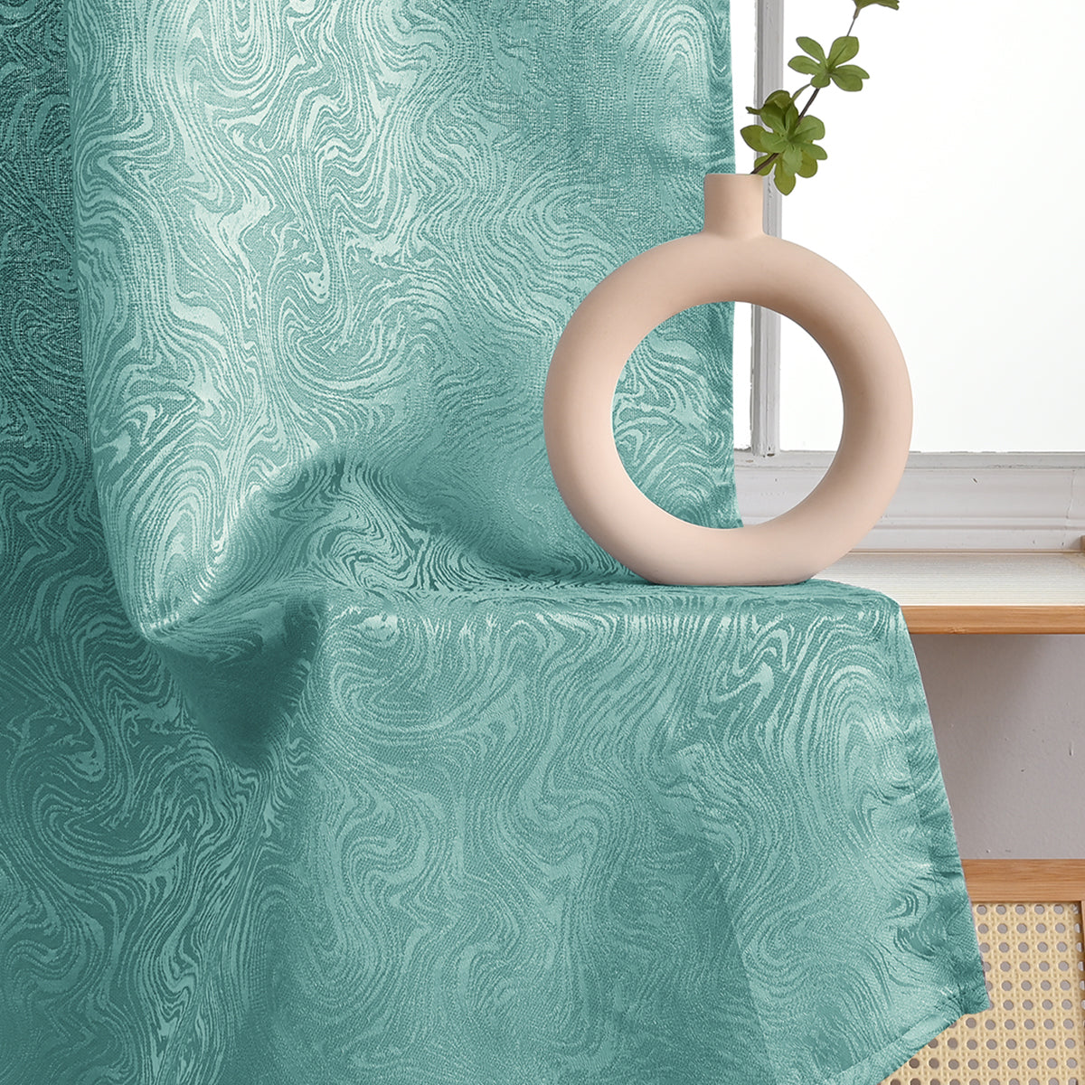 Blickdichte Vorhänge Fertig - Moderner Polyester in Grau, Blau und Grün für Schlafzimmer und Wohnzimmer