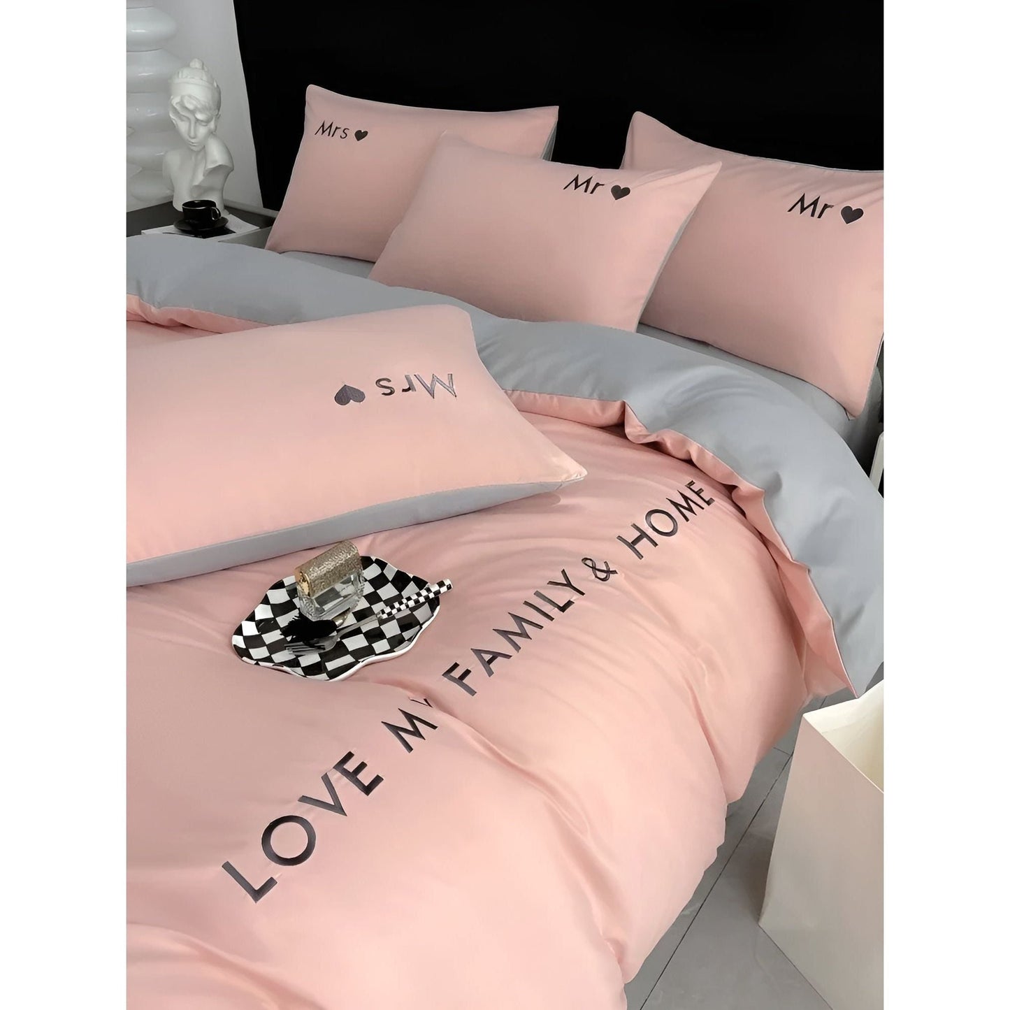 Ultra-weiche ägyptische Baumwollbettwäsche - Bettbezüge und Bettlaken für Einzel-, Doppel-, Queensize-, Kingsize-Größen